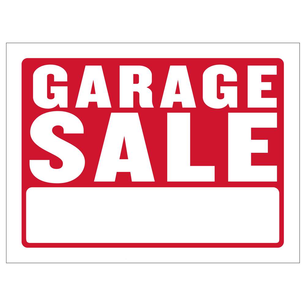 12" X 16" Garage Sale Sign