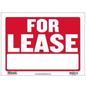 9" X 12" For Lease Sign
